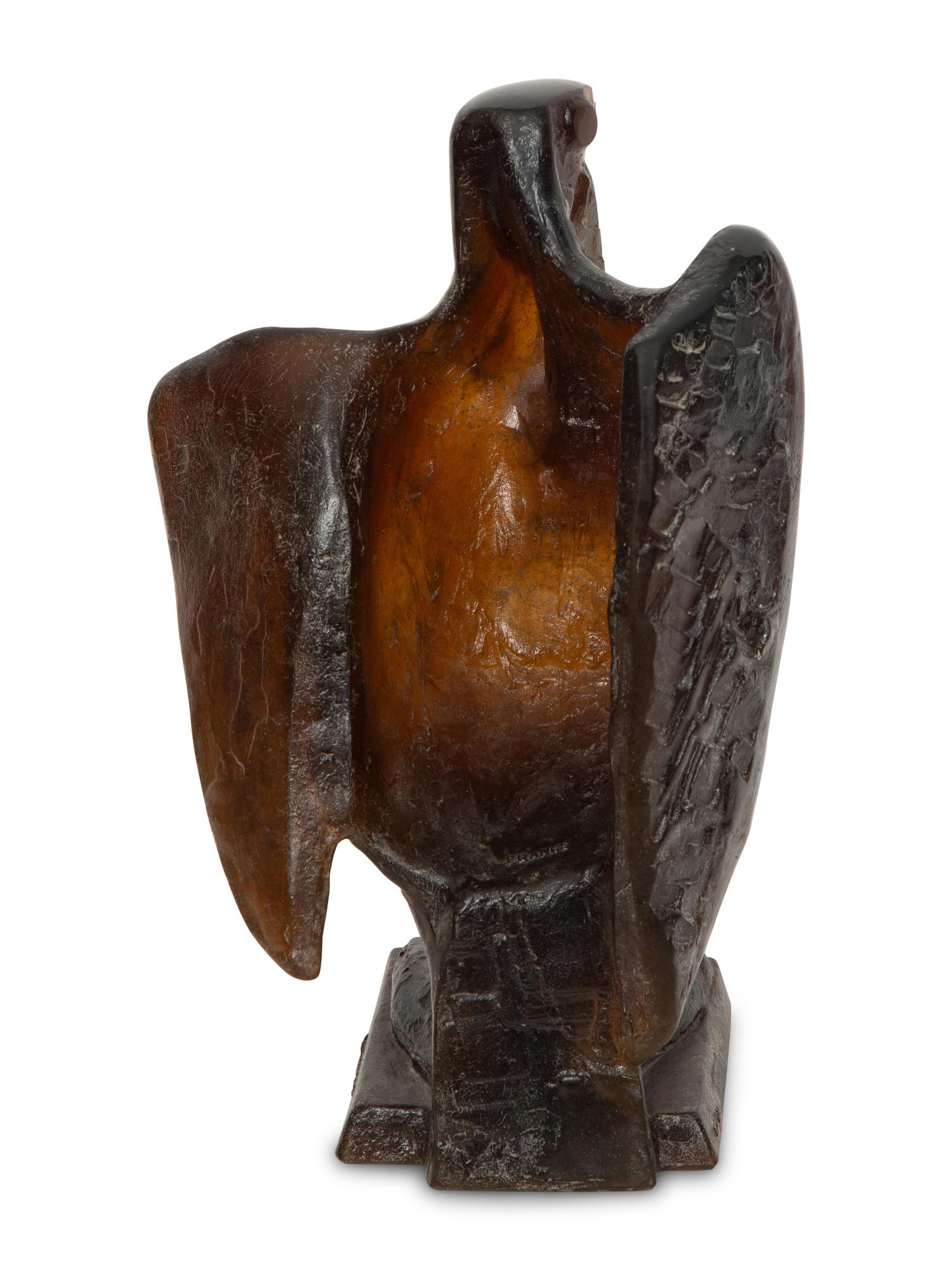 A Daum Pâte de Verre Sacre Sculpture