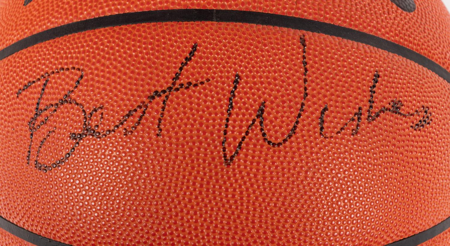 A Vintage Michael Jordan Signed Autograph Official NBA Spalding Basketball (Beckett Authentication Services Letter BAS Certified),