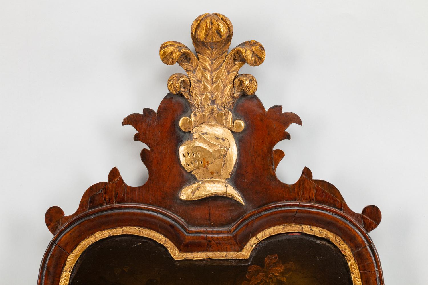 A George III Parcel-Gilt Mahogany Mirror — LATE 18TH CENTURY