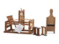 A Miniature Loom and Wooden Tools