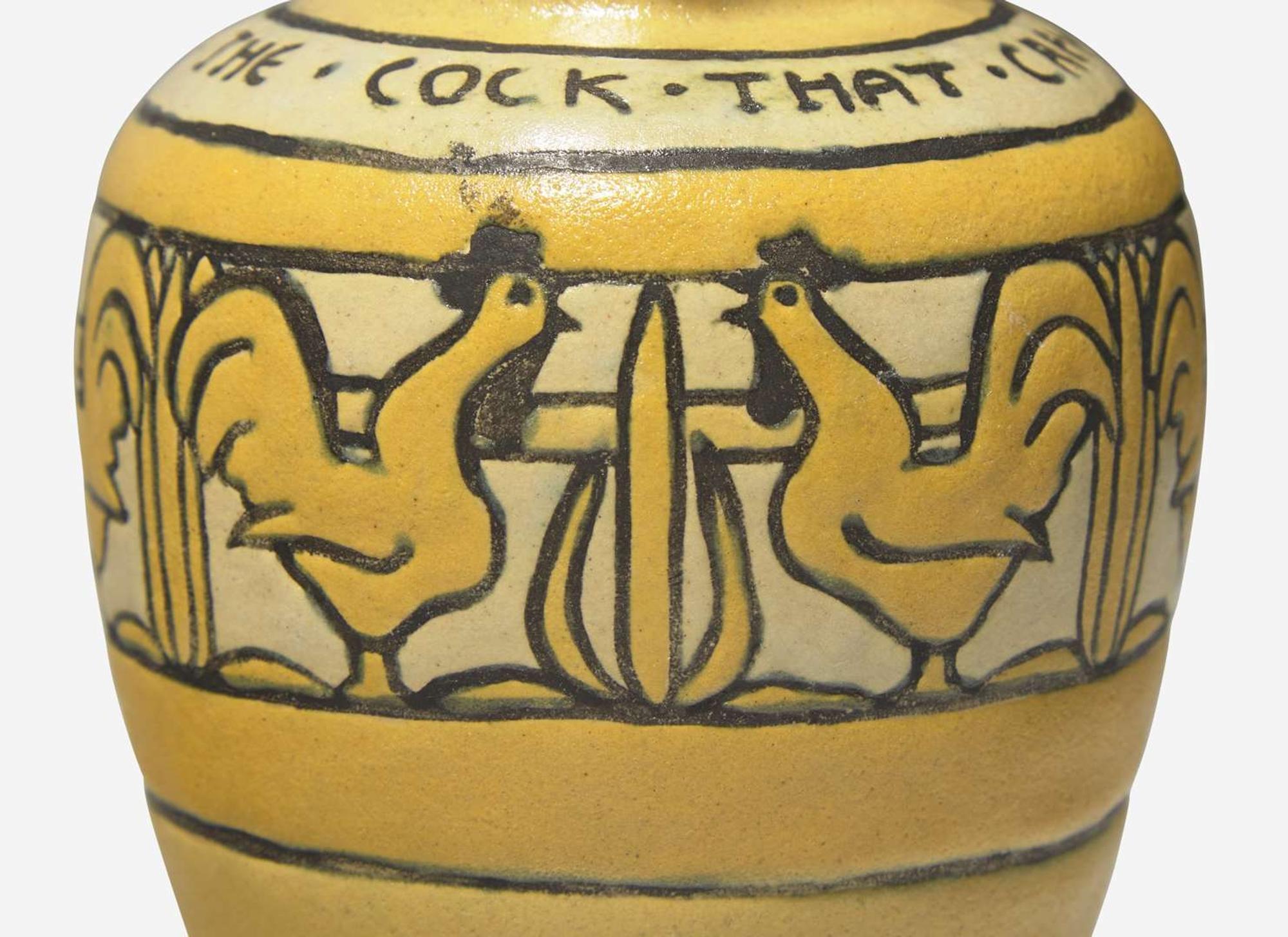 Frances Rocchi for Saturday Evening Girls, Pitcher with Roosters