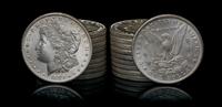 A Group of Twenty United States 1879-S Morgan Silver Dollar Coins