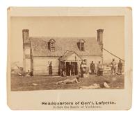 [CIVIL WAR]. 5 mounted Brady photographs related to Yorktown, incl. African American soldiers.
