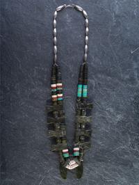 Kewa Depression Era Squash Blossom Necklace