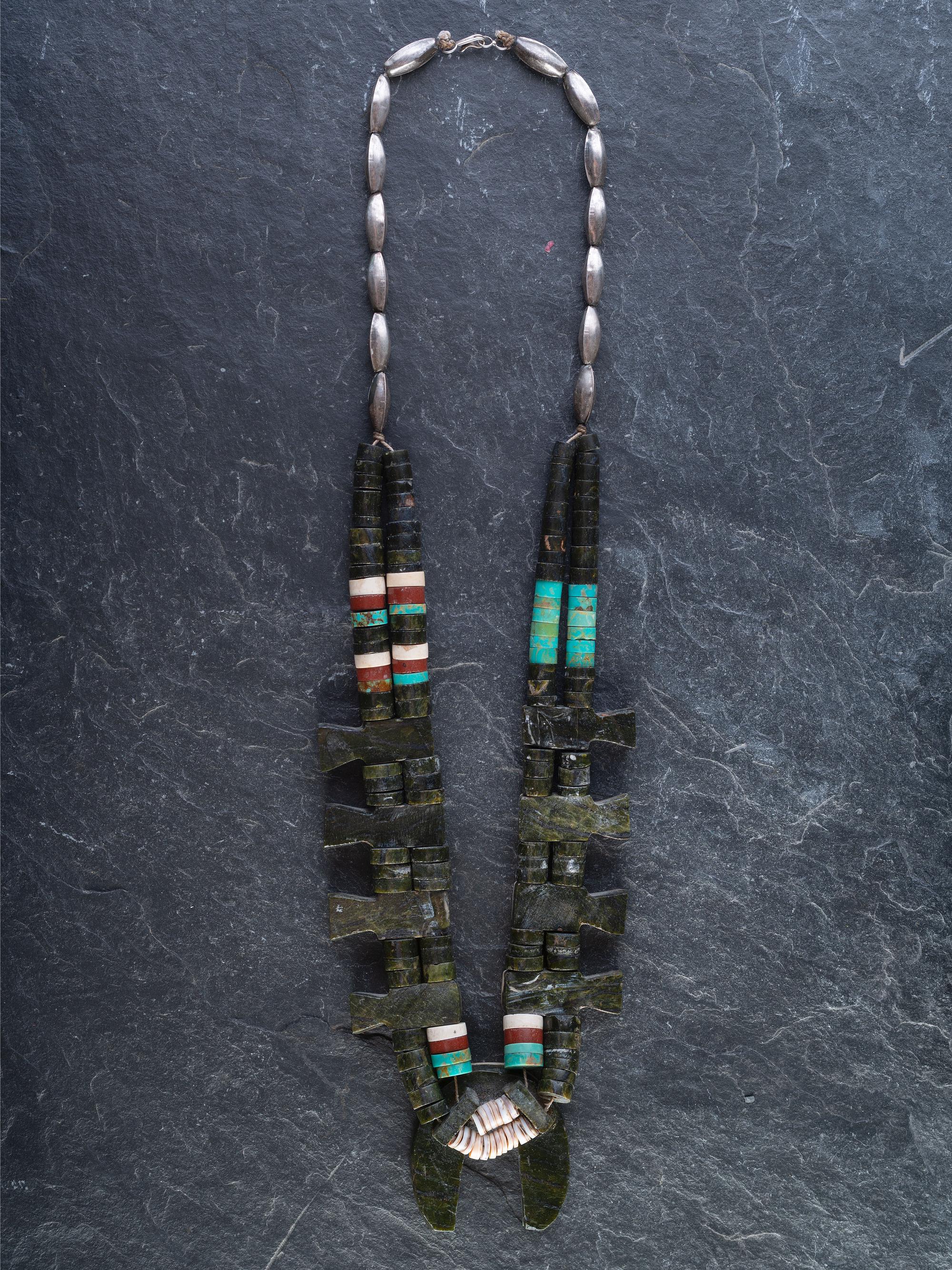Kewa Depression Era Squash Blossom Necklace