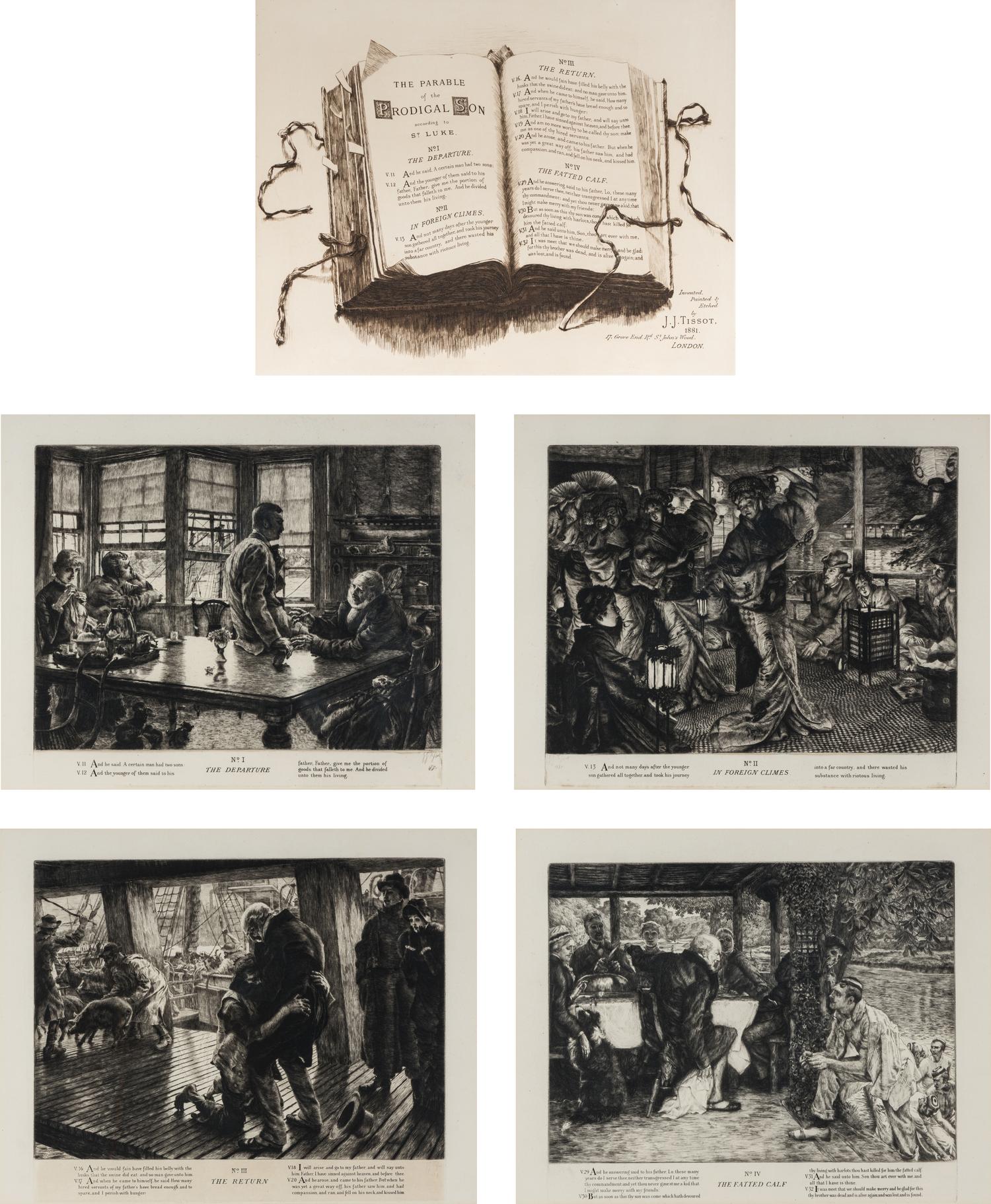 L’enfant prodigue (Suite of Five) , 1882