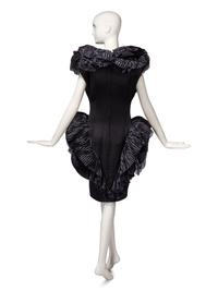 Attributed to Loris Azzaro Haute Couture, Structured Black Dress