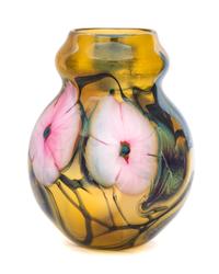 An American Studio Glass Vase, Charles Lotton (b. 1935) Height 7 inches.