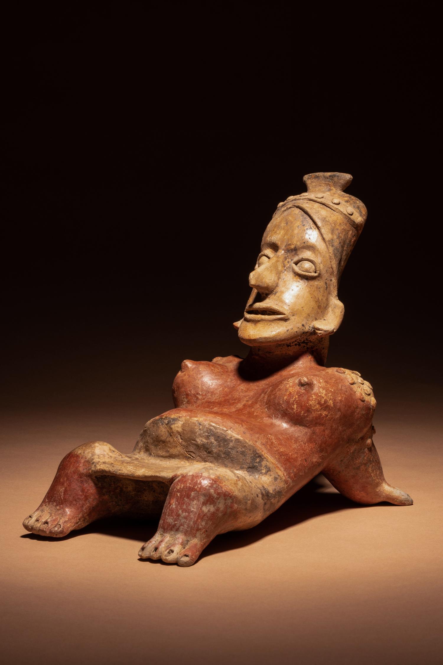 A Jalisco Reclining Female Figure