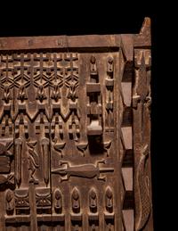 Two Dogon Wood Granary Doors