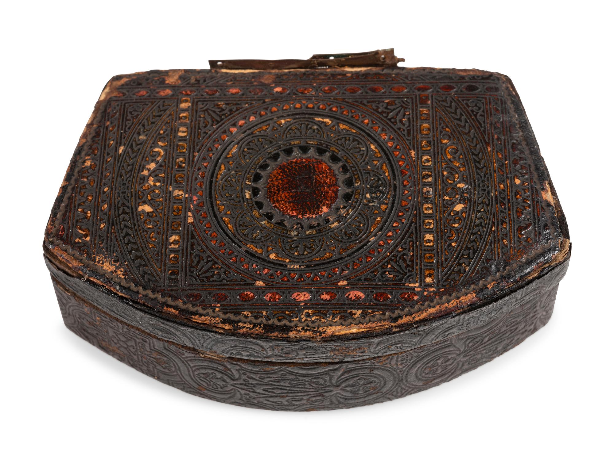 Civil War-era small hinged game box.