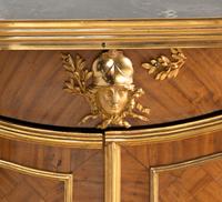 A Pair of Louis XV/XVI Transitional Style Gilt Bronze Mounted Parquetry Cabinets