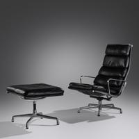 'Soft Pad' Lounge Chair and Ottoman Herman Miller, USA