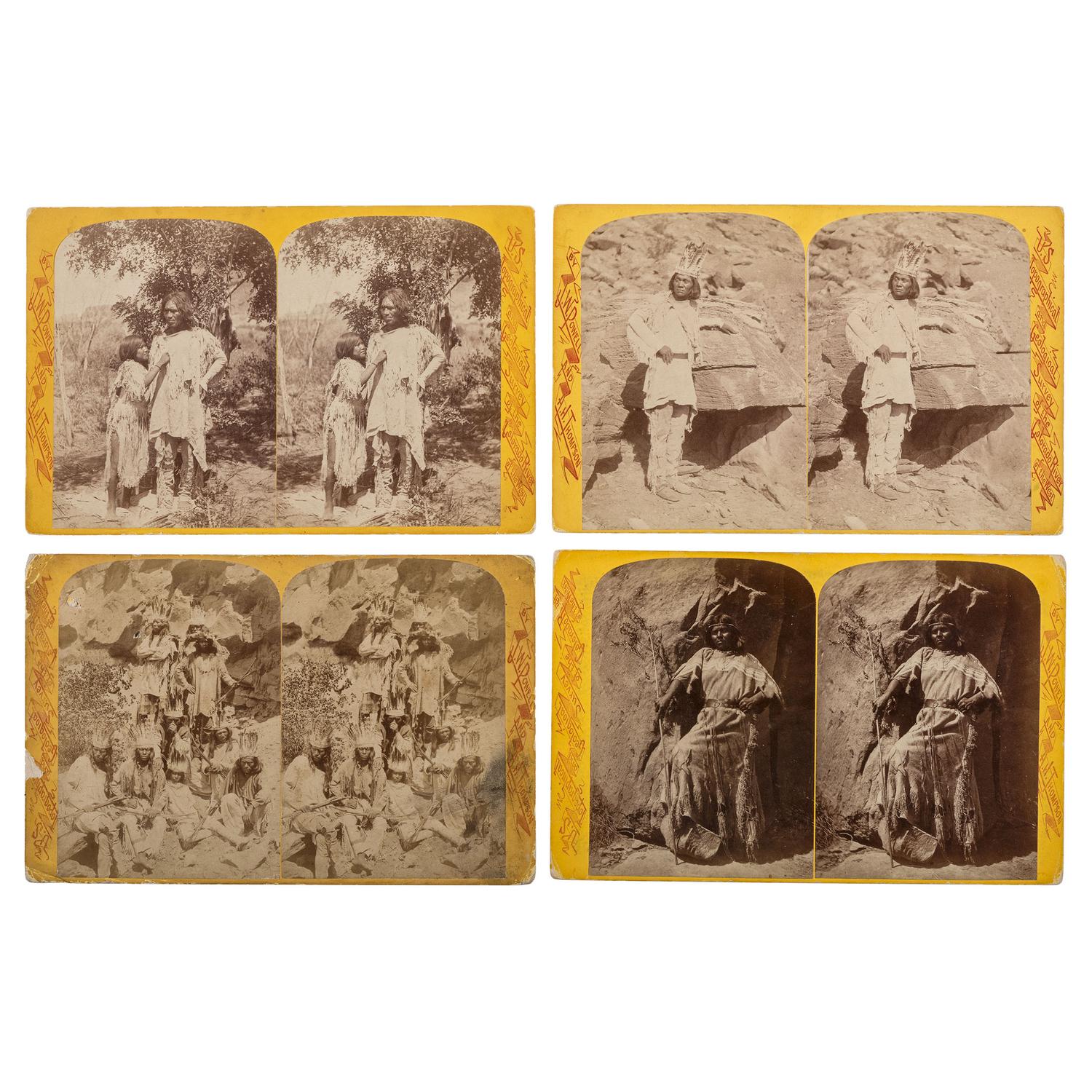 [WESTERN AMERICANA]. HILLERS, John Karl (1843-1925) & BEAMAN, Elias Ocott (active 1870s), photographers. A set of 55 Powell Survey stereoviews from the series Indians of the Colorado Valley . Various publishers, ca 1874.