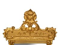 A Pair of Rococo Style Painted Mirrors