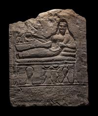 A Romano-Egyptian Limestone Funerary Stele
