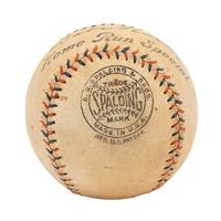 A 1930s Babe Ruth and Lou Gehrig Signed Babe Ruth Home Run Special Spalding Baseball (JSA Letter)