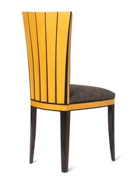 A Part-Ebonized Birch Dining Set