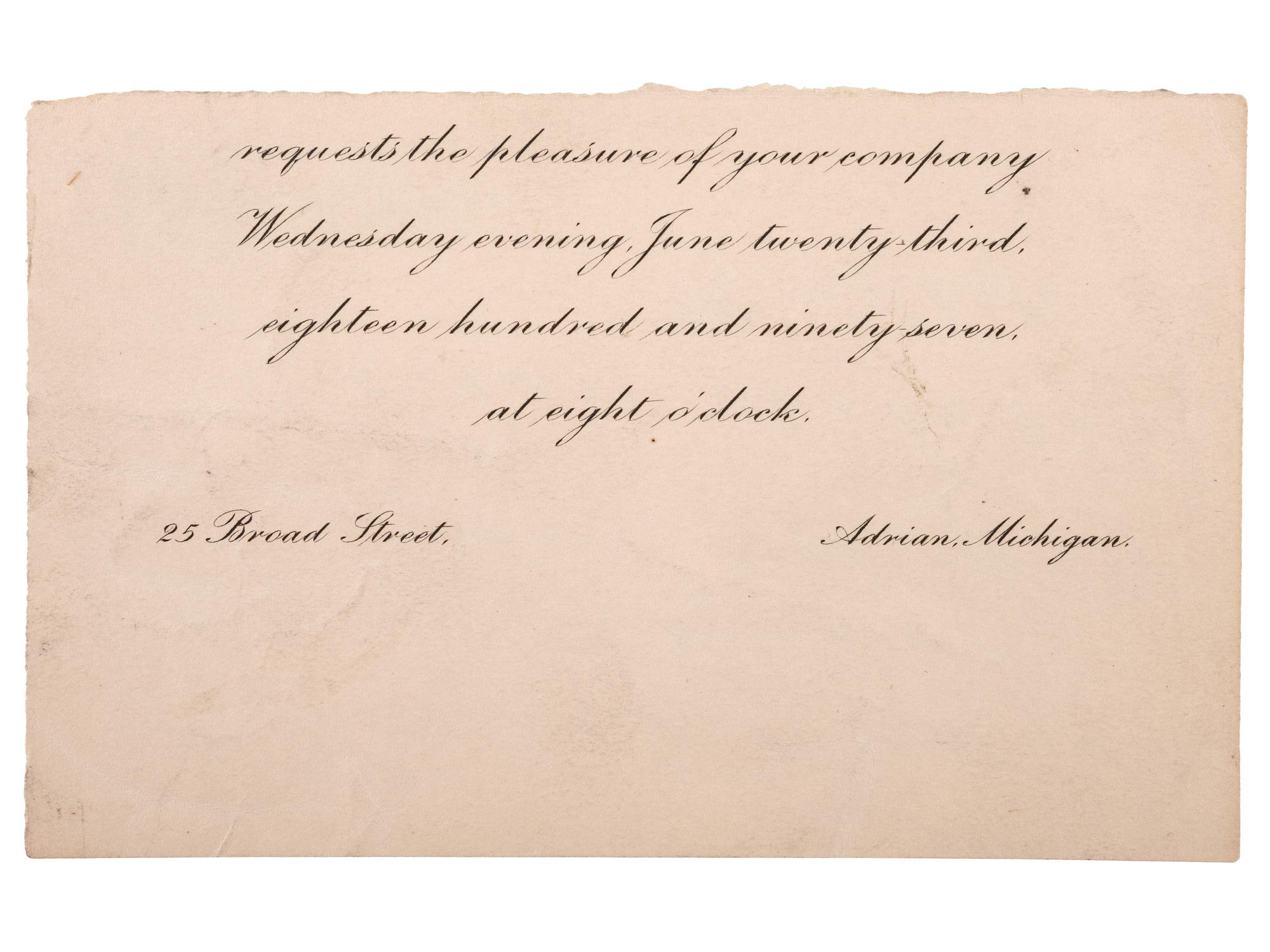 [WOMEN'S SUFFRAGE]. ANTHONY, Susan B. (1820-1906). Autographed note signed ("Susan B. Anthony"). Rochester, NY, 1 January 1898.