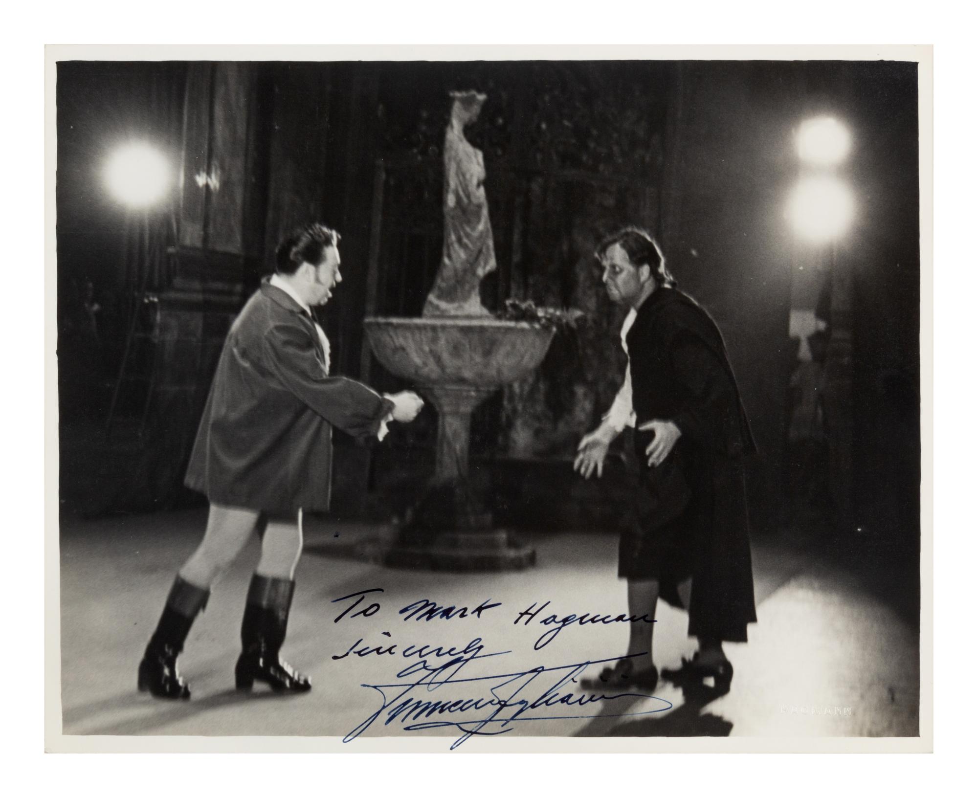 [20TH-CENTURY OPERA SINGERS]. A group of 5 signed and inscribed photographs of opera singers from the 1950s-1960s, comprising images of: