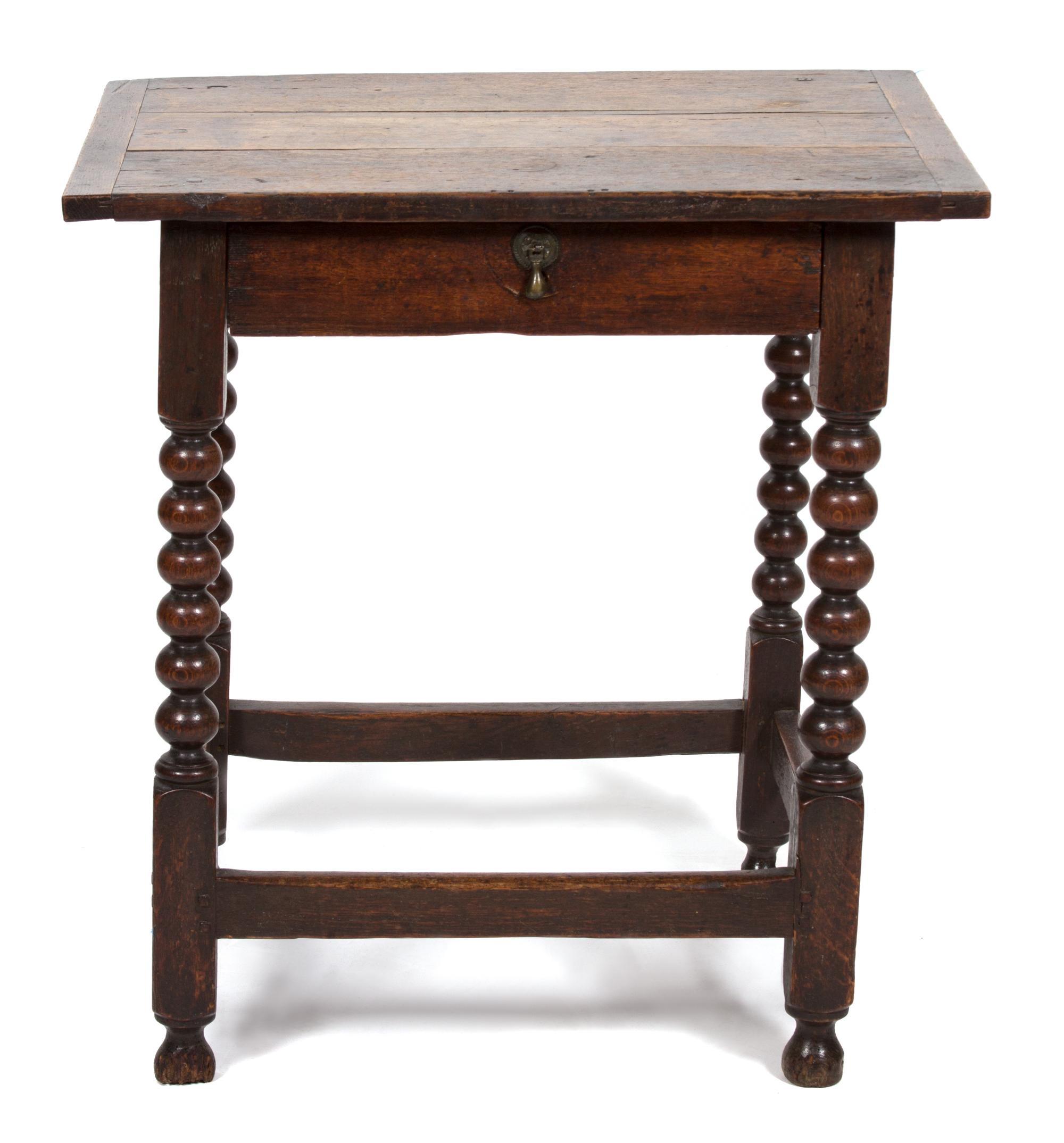 A Jacobean Style Carved Oak Side Table Height 27 x width 22 x depth 18 inches. — 19TH CENTURY