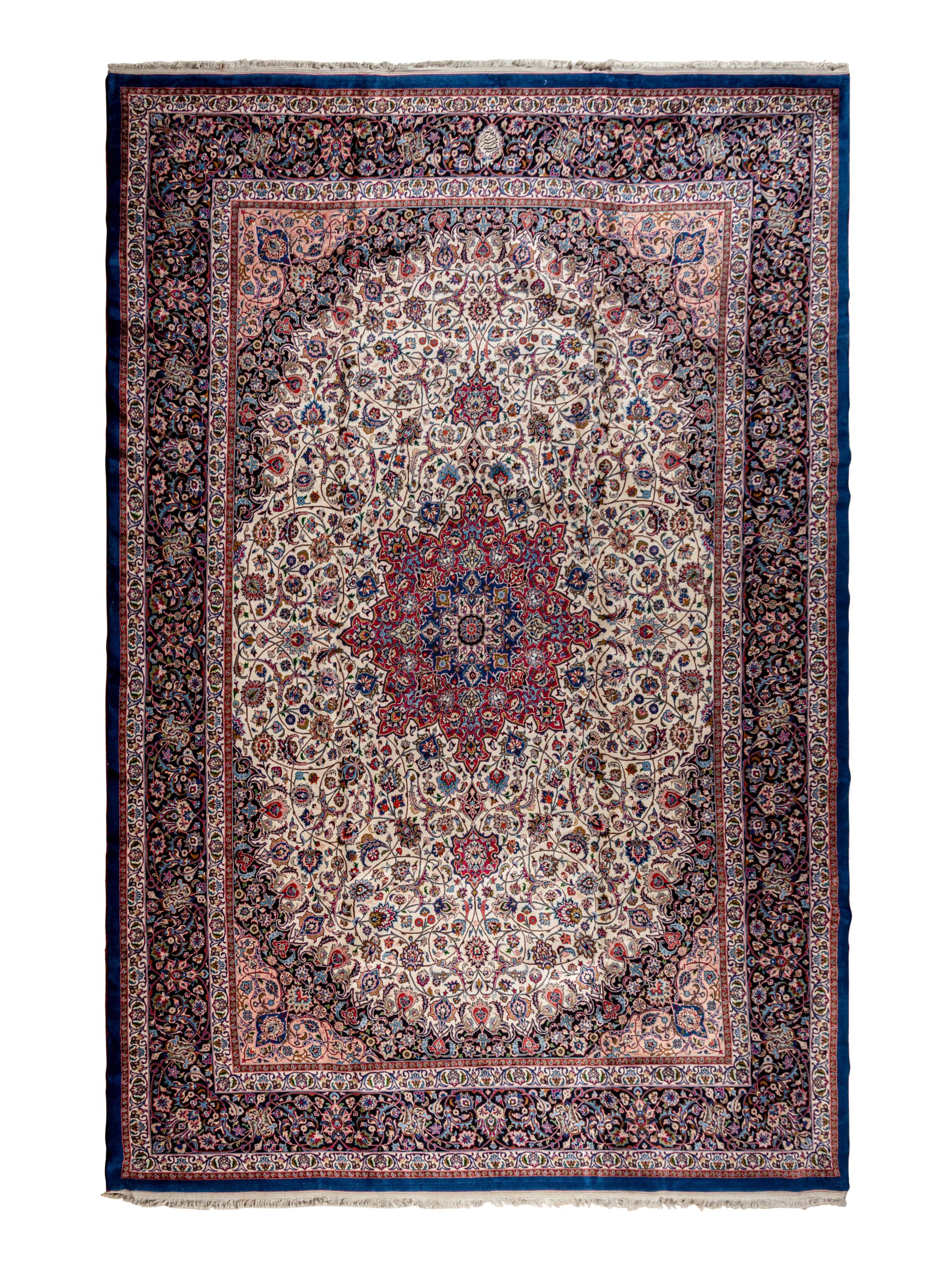 A Meshed Wool Rug
