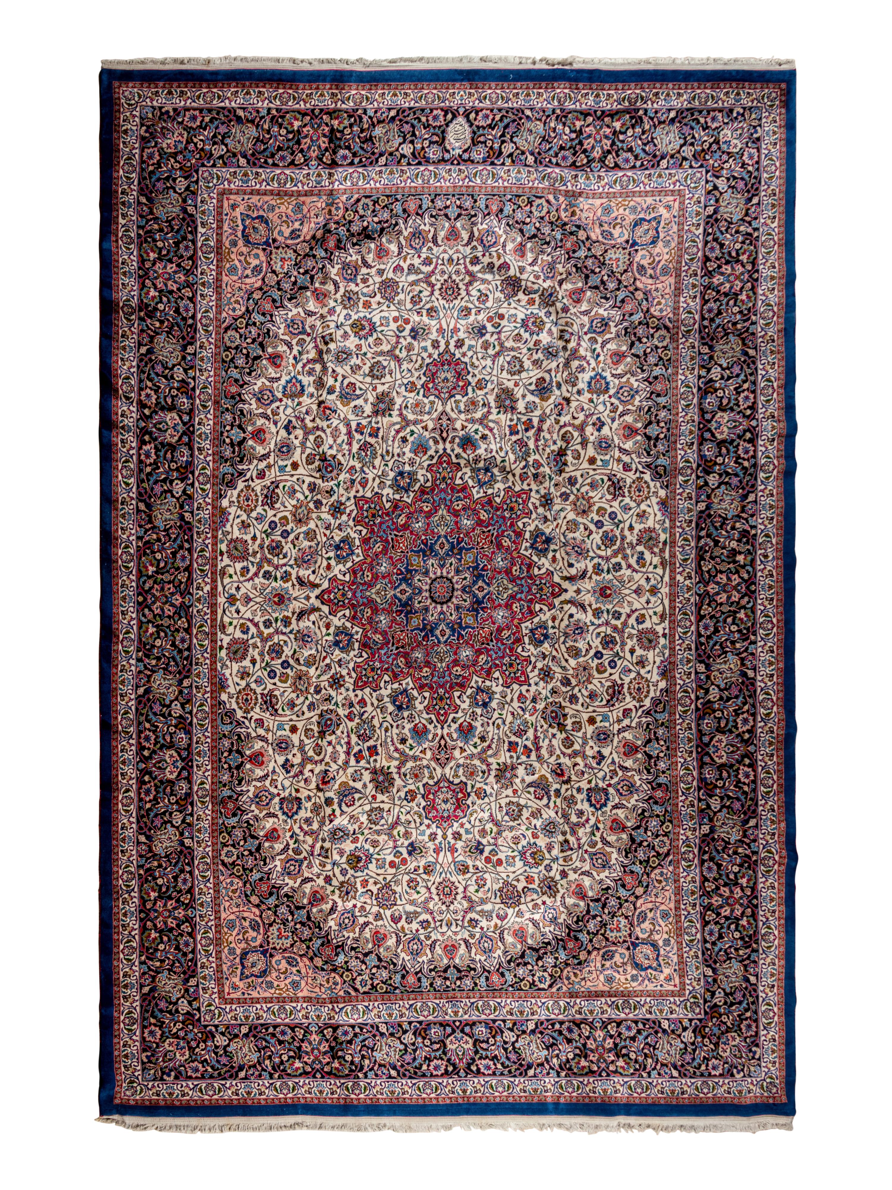 A Meshed Wool Rug