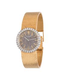 PATEK PHILIPPE, 18K YELLOW GOLD AND DIAMOND REF 3355/8 WRISTWATCH