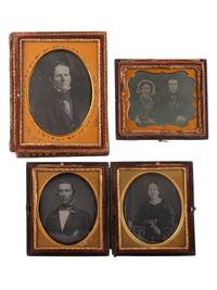 [EARLY PHOTOGRAPHY]. A group of 17 daguerreotypes and ambrotypes of couples of varying ages, including: