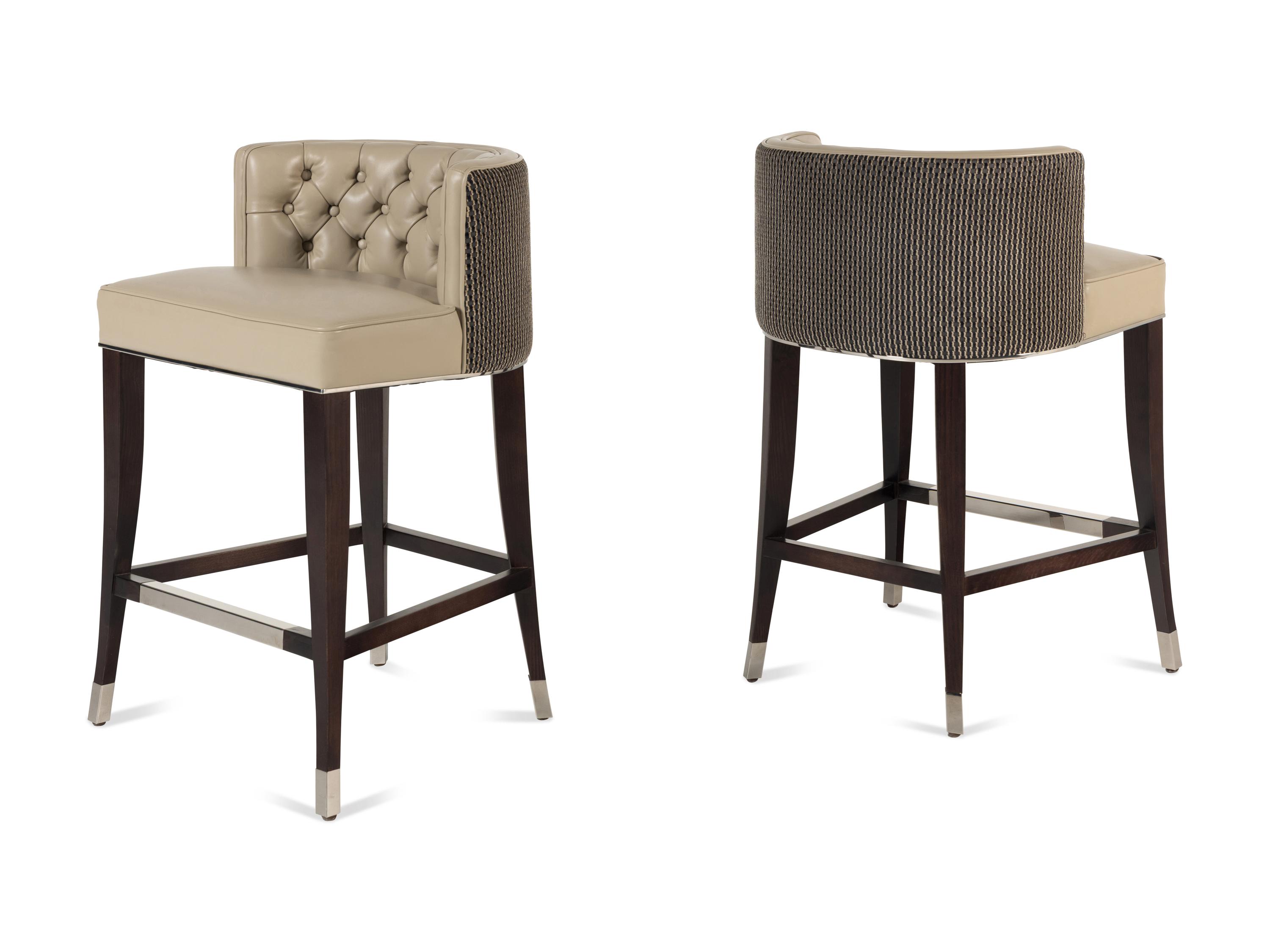 A Pair of Brabbu Bourbon Counter Stools
