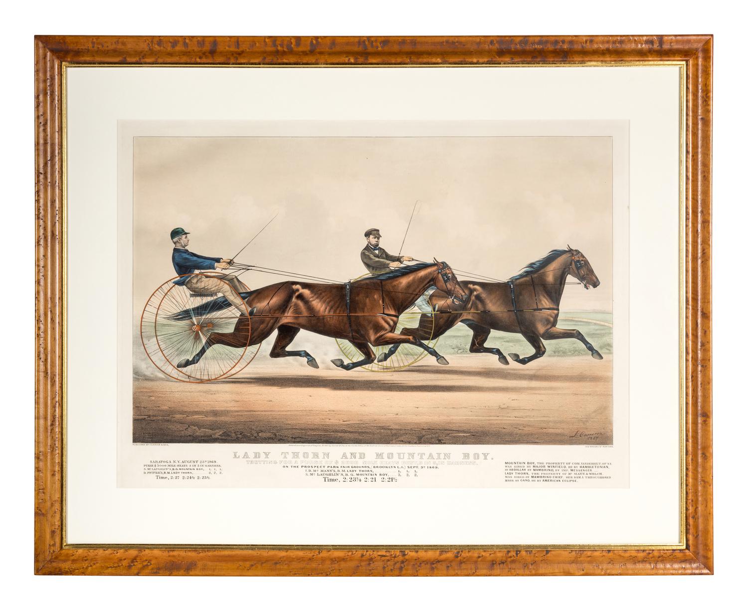 [HORSE RACING SCENES] -- CURRIER and IVES, publishers -- After John Cameron, France & Gates, or Scott Leighton