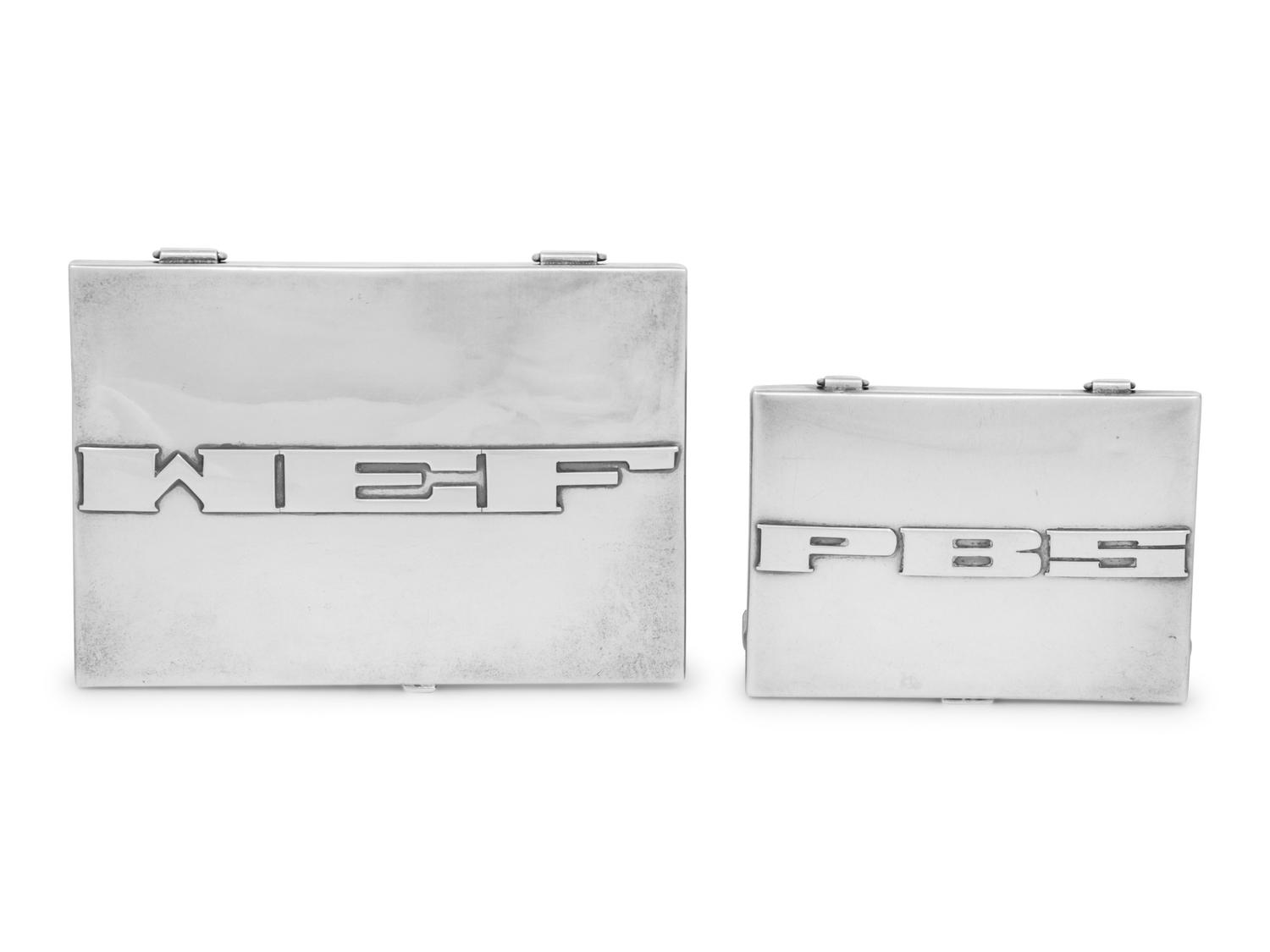 Two American Southwest Silver Cases