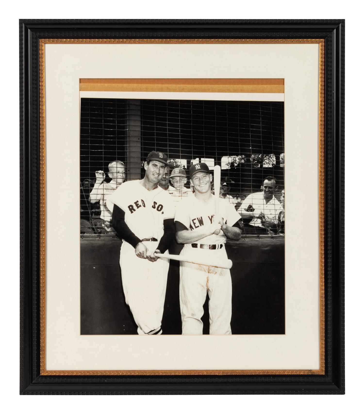 A Group of Five Large Scale Photographs Depicting Baseball Players Formerly Displayed at Mike Ditka’s Restaurant