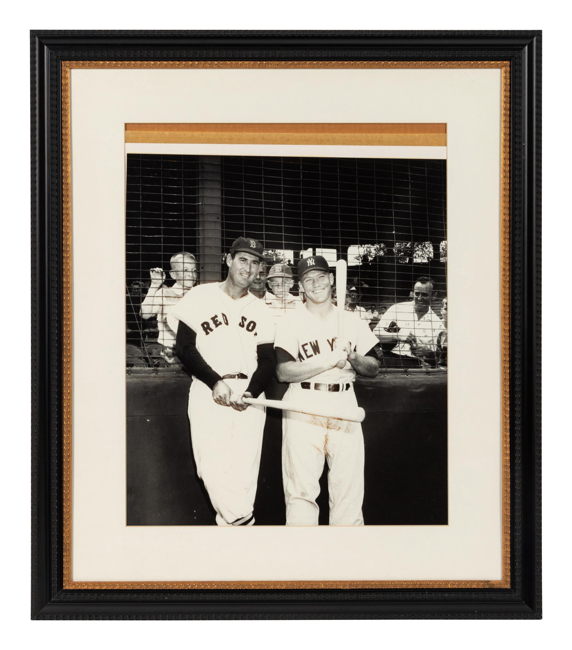 A Group of Five Large Scale Photographs Depicting Baseball Players Formerly Displayed at Mike Ditka’s Restaurant
