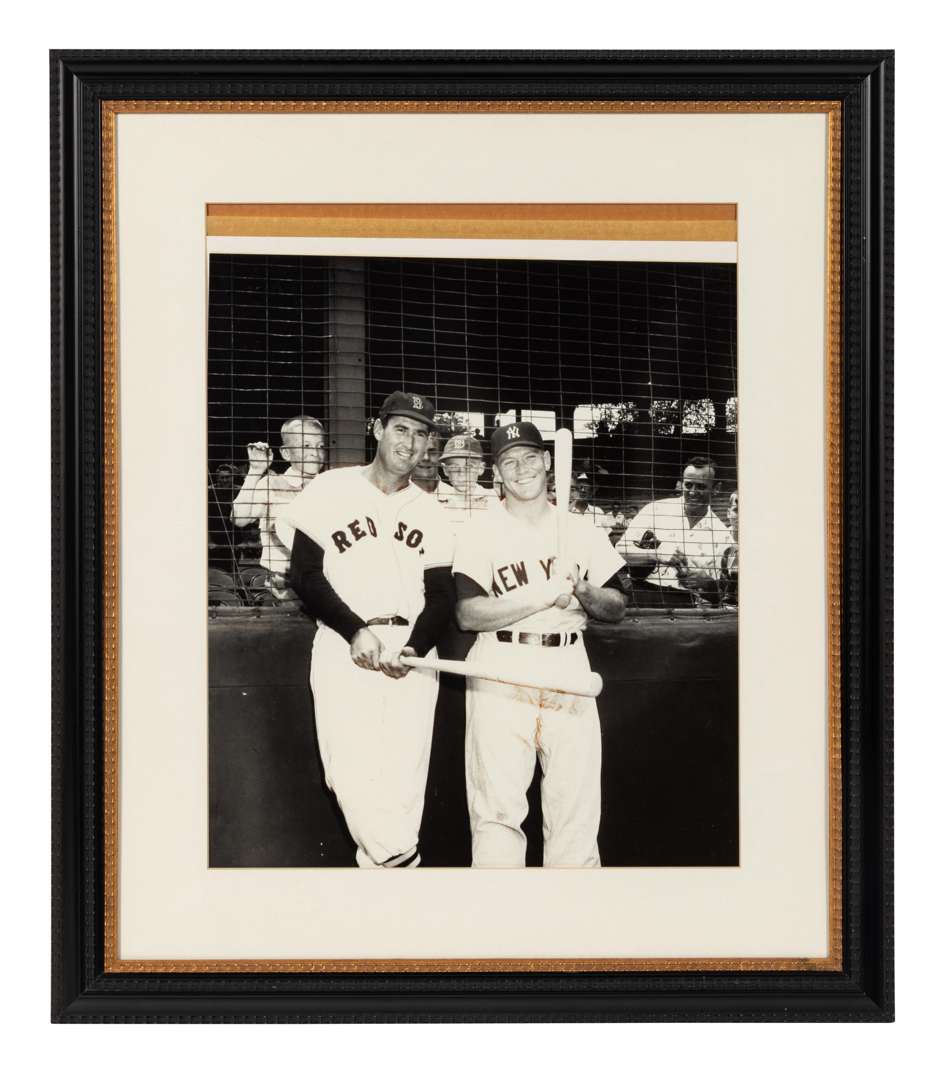 A Group of Five Large Scale Photographs Depicting Baseball Players Formerly Displayed at Mike Ditka’s Restaurant