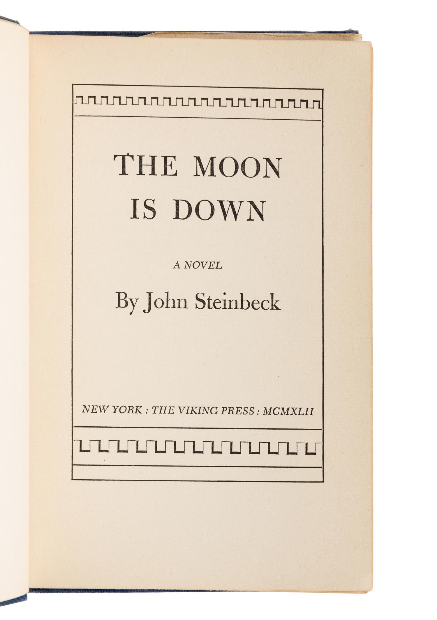 STEINBECK, John (1902-1968). The Forgotten Village Life in a Mexican Village . New York: The Viking Press, 1941.