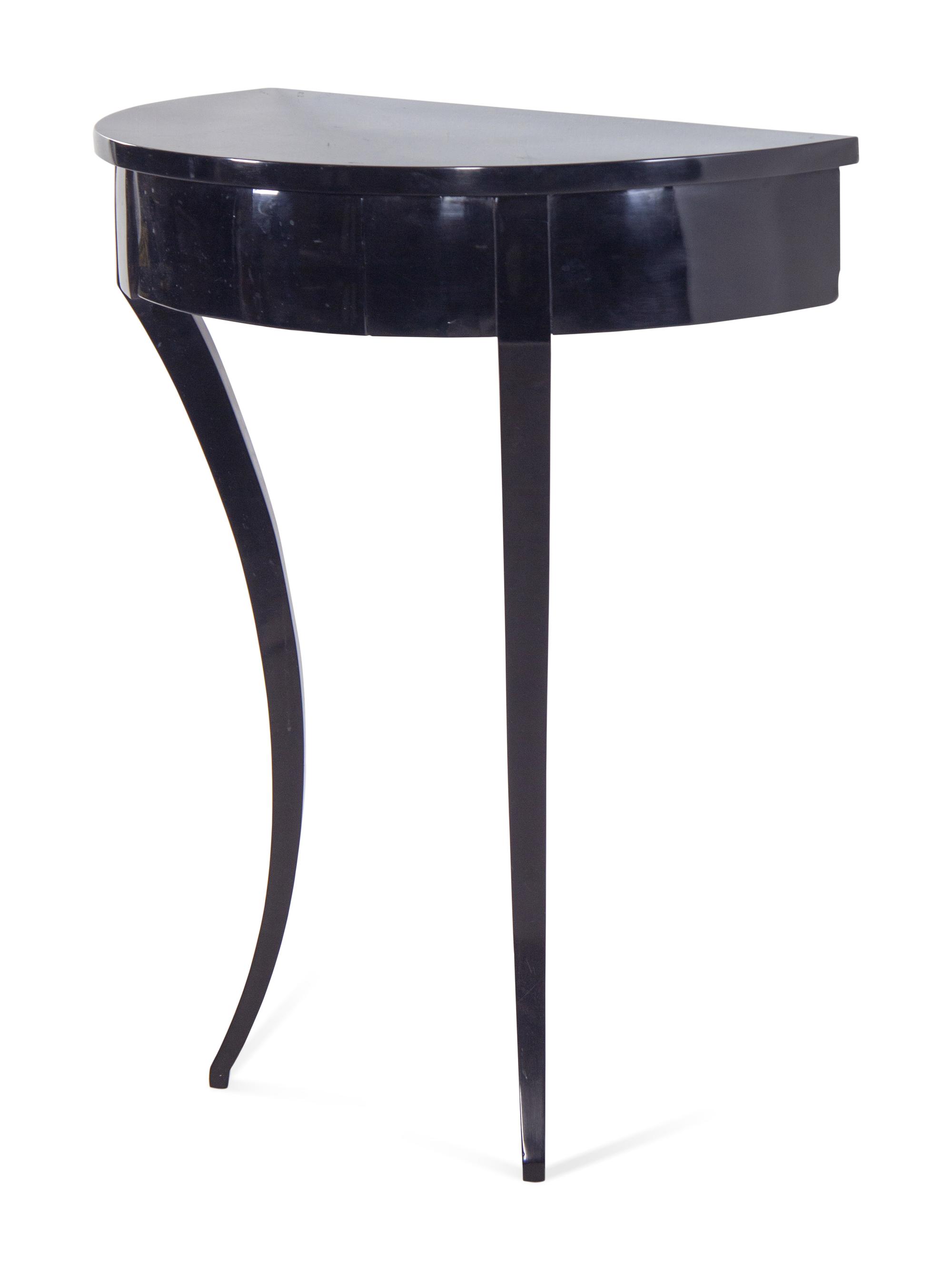 A Biedermeier Ebonized Console Table