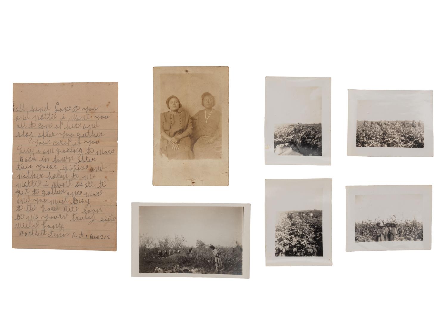 [AFRICAN AMERICANA - EARLY PHOTOGRAPHY]. Stereoview of a plantation.
