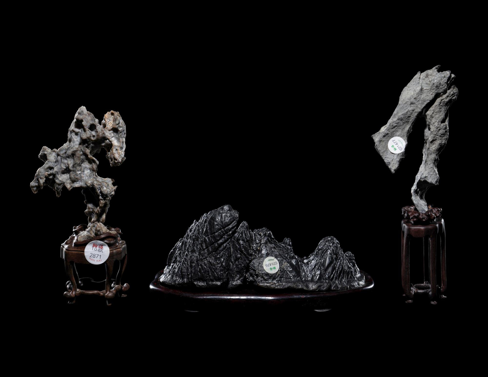 Three Small Scholar's Rocks