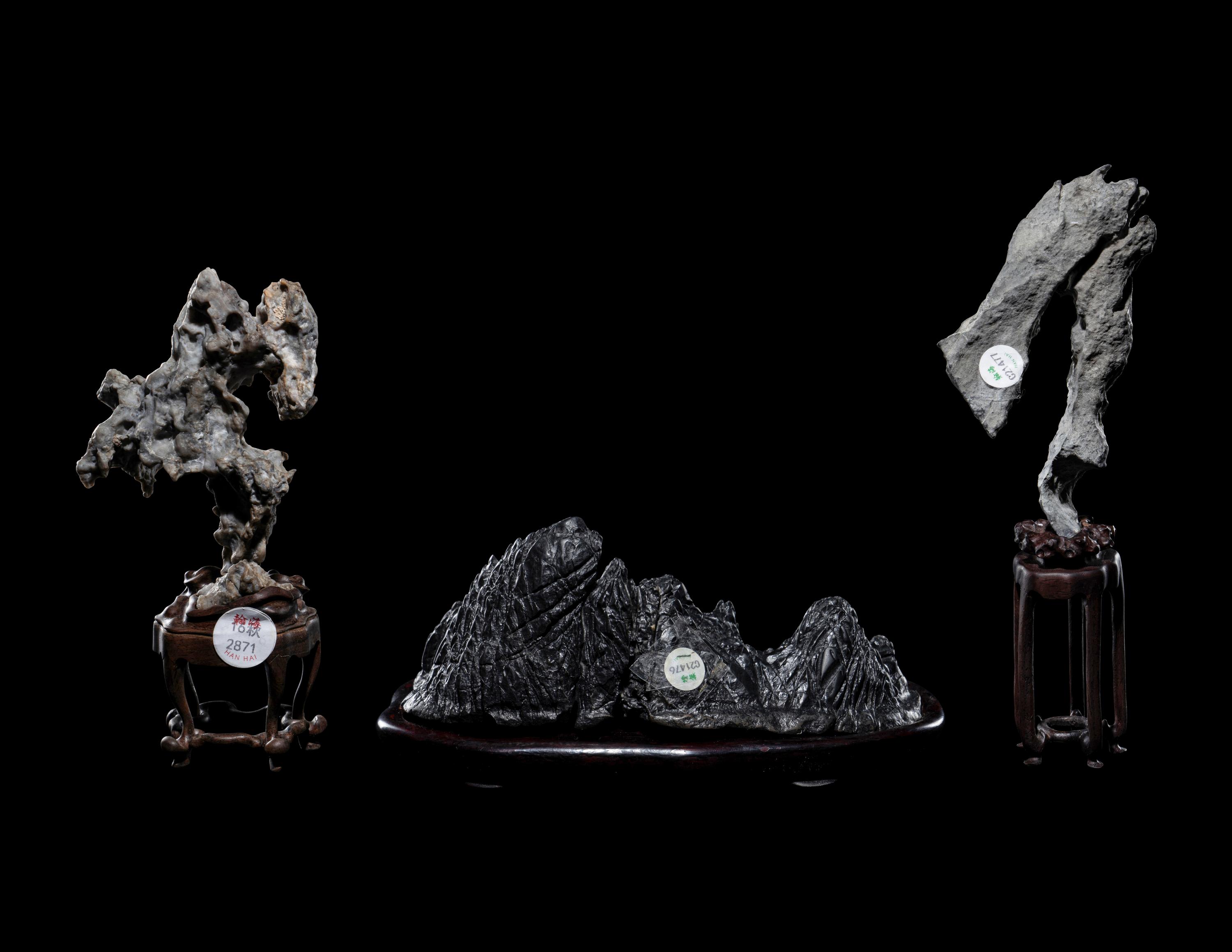 Three Small Scholar's Rocks