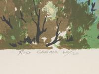 Five Works: Village of Trampas N.M ., edition 64/120; Rio Chama , edition 60/120; High Meadow , edition 86/120; The Stanstuario at Chimayo - N.M., edition 124/130; Palo Verde , edition 83/120