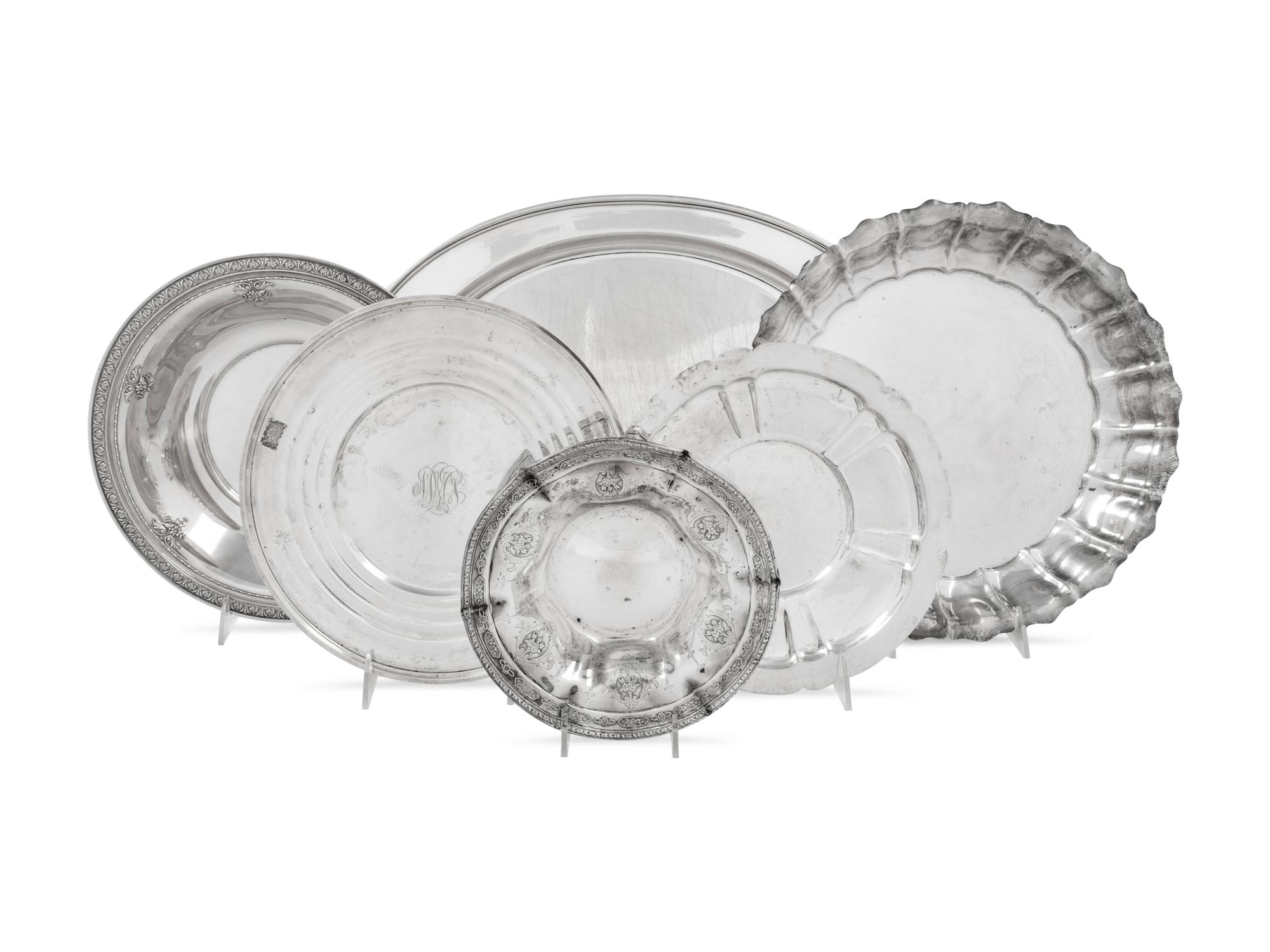 A Collection of American Silver Serving Dishes