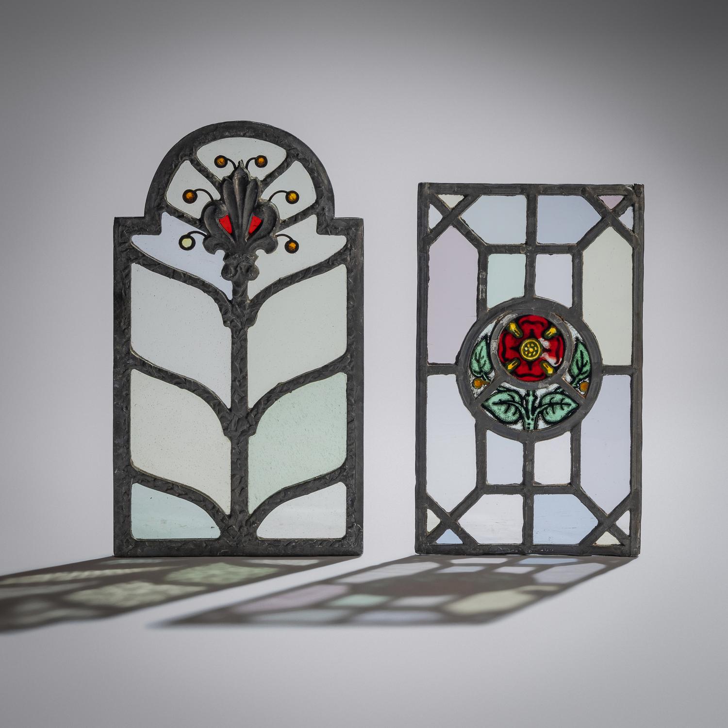 Two stained glass widows