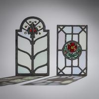 Two stained glass widows
