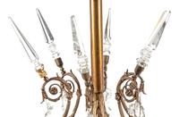 A French Gilt Bronze and Cut Glass Sixty-Light Chandelier