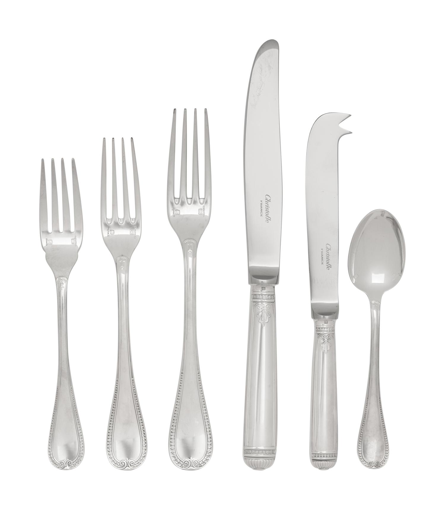 A Christofle Silver-Plate Flatware Service
