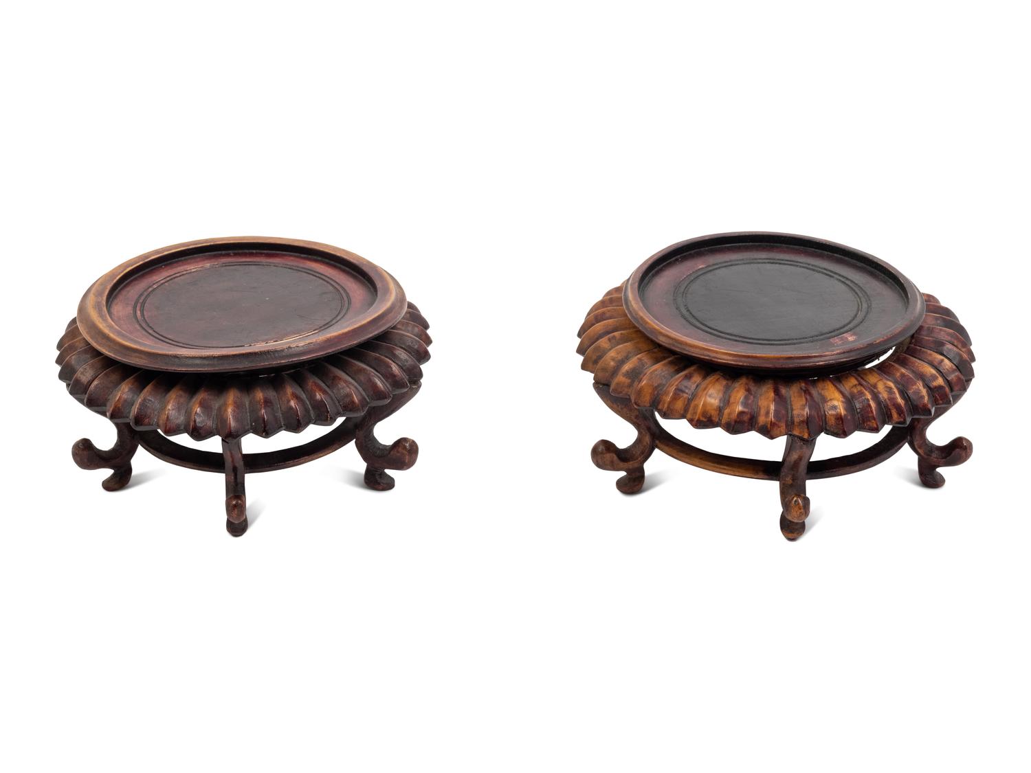 A Pair of Claire-de-Lune Glazed Porcelain Brush Washers