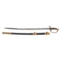 Hortsmann Retailed Import Model 1850 Staff and Field Officer's Sword Presented to Capt. Ira Ayer - 116th NY Infantry