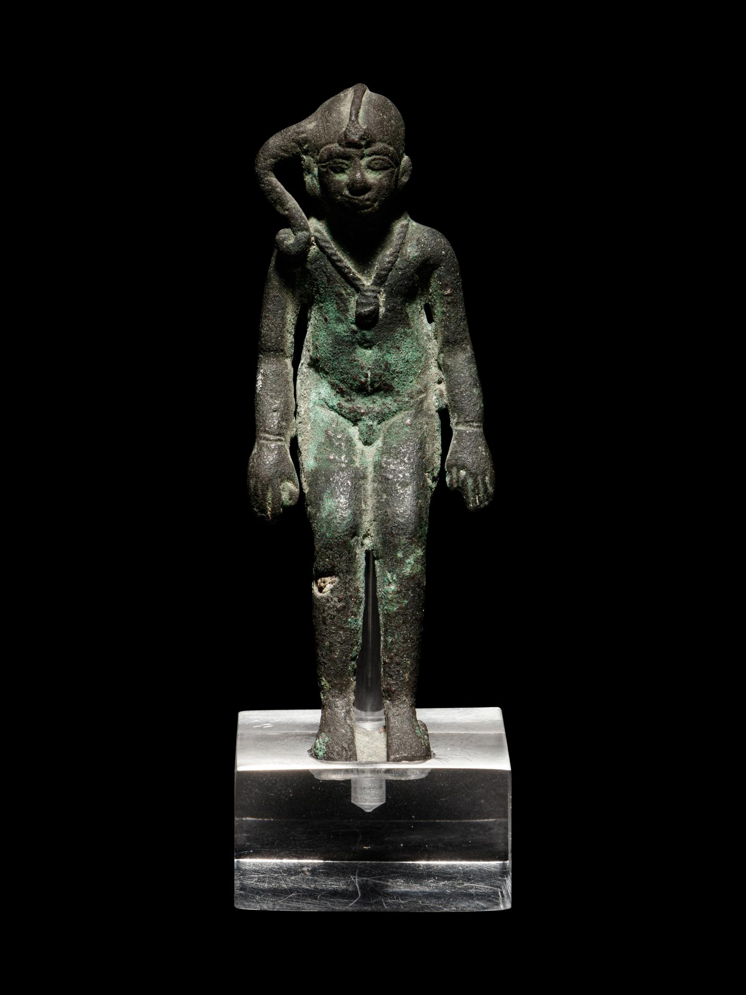 An Egyptian Bronze Harpocrates