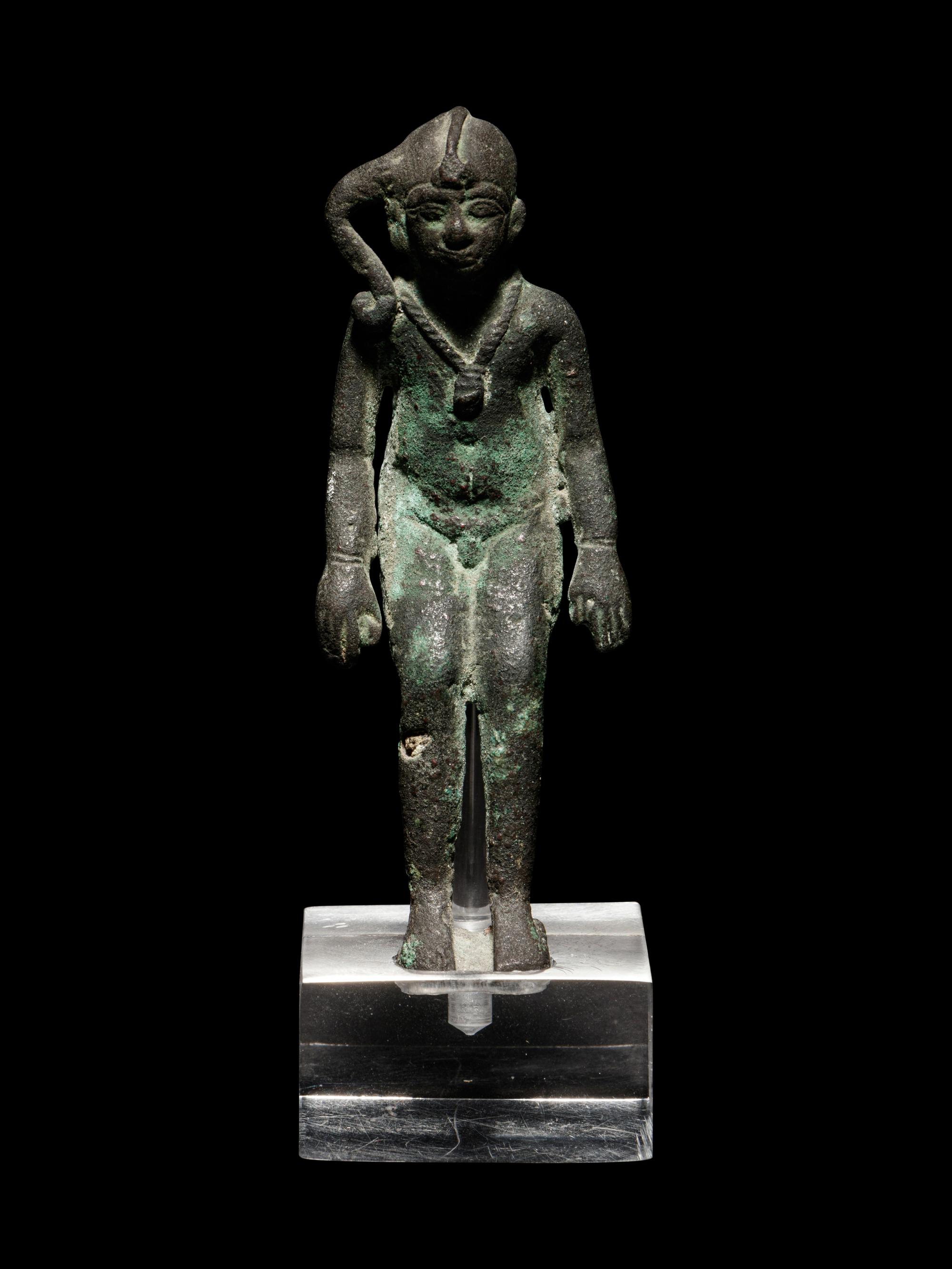 An Egyptian Bronze Harpocrates